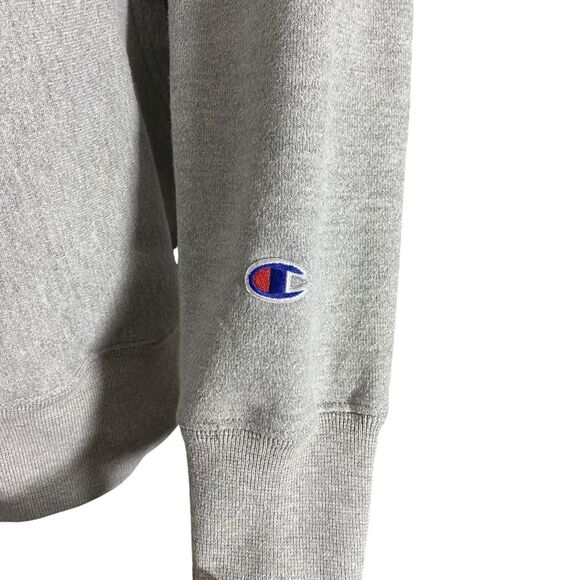Vtg Champion Hoodie Mens M Gray Reverse Weave Embroidered Logo Spellout 90s Y2K - Picture 5 of 11